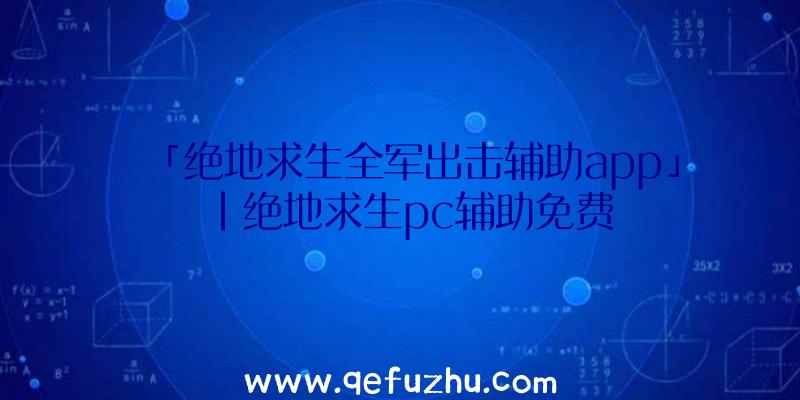 「绝地求生全军出击辅助app」|绝地求生pc辅助免费